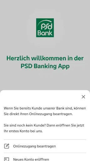 PSD Banking screenshot