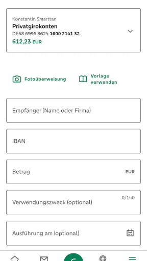 PSD Banking screenshot