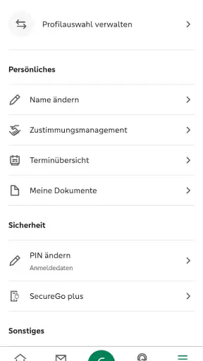 PSD Banking screenshot