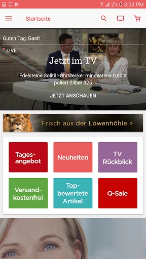 QVC (Deutschland) screenshot