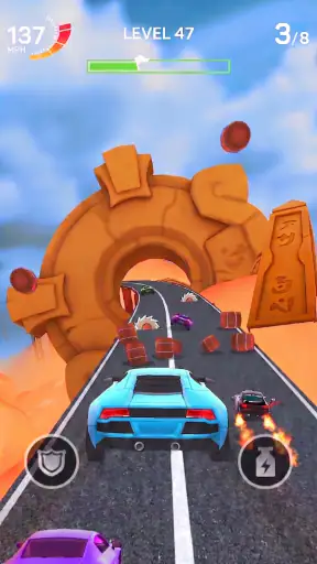 Racing Rush 3D: Autorennen screenshot