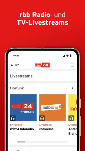 rbb24 – regionale Nachrichten screenshot