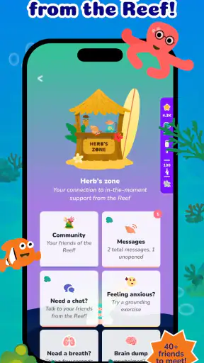 Reef of Dreams: wellbeing game screenshot
