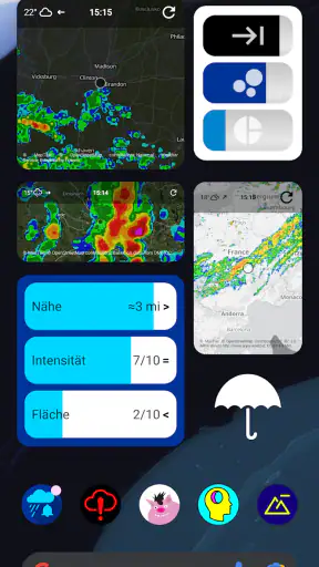 Regen-Alarm (Rain Alarm) screenshot
