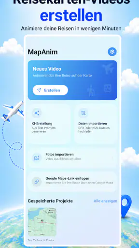 Reisekarten-App - MapAnim screenshot