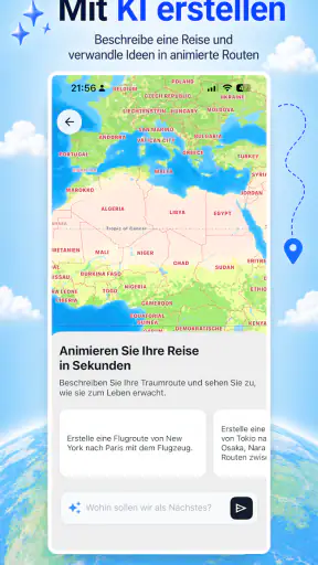 Reisekarten-App - MapAnim screenshot