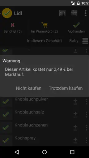 rShopping Einkaufsliste screenshot