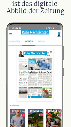 Ruhr Nachrichten screenshot
