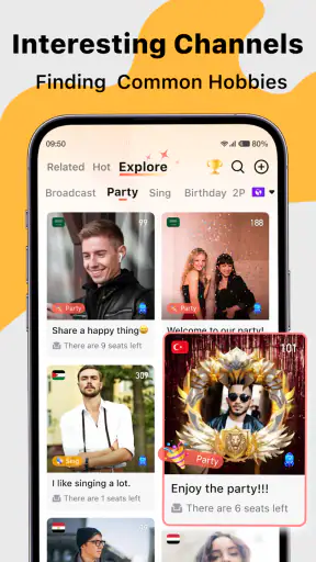 Saada Live Gruppen-Sprachchat screenshot