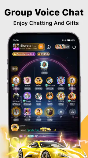 Saada Live Gruppen-Sprachchat screenshot