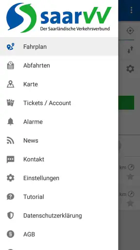 Saarfahrplan screenshot
