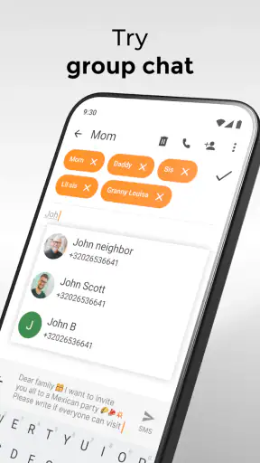 Schlichter SMS-Messenger screenshot