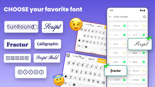 Schriftarten Tastatur & Emoji screenshot