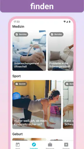 Schwangerschaft + Tracker-App screenshot