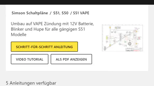 Simson Schaltplan App screenshot