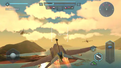 Sky Warriors: Flugzeugspiel screenshot