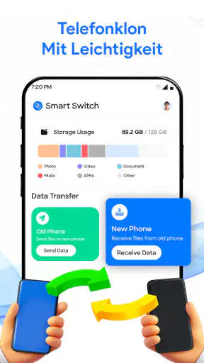 Smart Switch: Datentransfer screenshot