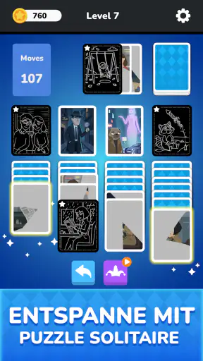 Solitaire - Puzzle Images screenshot