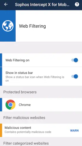 Sophos Intercept X for Mobile screenshot