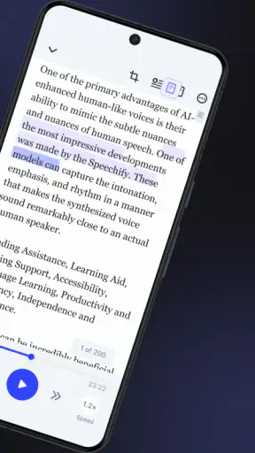 Speechify: KI-Vorlese-App screenshot