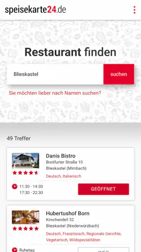 speisekarte24.de screenshot