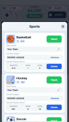 Sport Star - Team Manager Idle screenshot