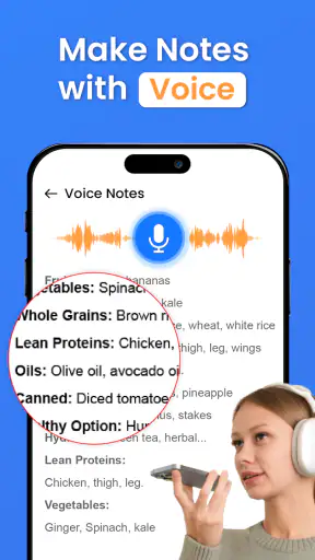 Sprachnotiz - Notizbuch App screenshot