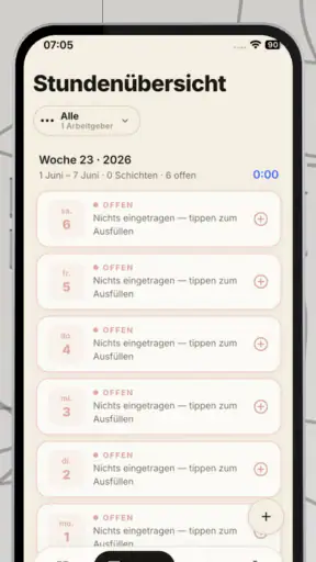 StundenApp screenshot