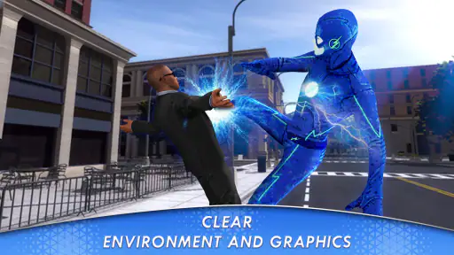 Superheld fliegt Flash-Helden screenshot