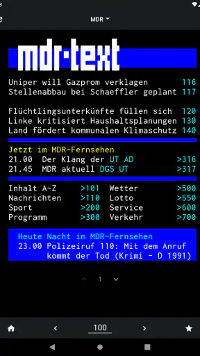 TextTV – Teletext Deutschland screenshot