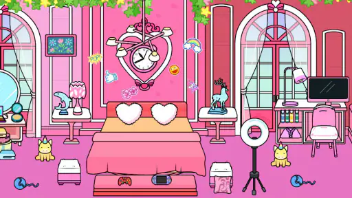 Tizi Stadt: Rosa Zuhause screenshot