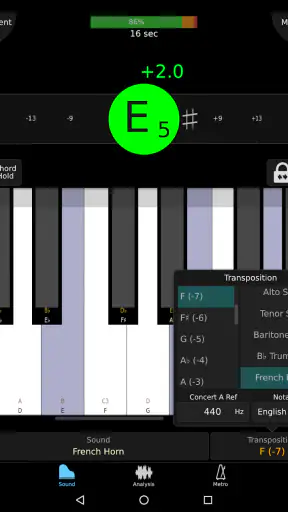 TonalEnergy Stimmgerät & Metro screenshot