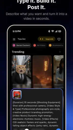 Topview: Marketing Video Agent screenshot