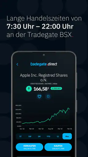 tradegate.direct – Trading-App screenshot