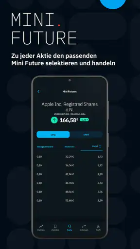 tradegate.direct – Trading-App screenshot