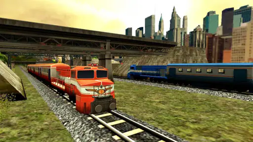Train Racing Games 3D 2 Player screenshot