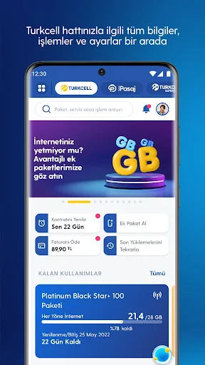 Turkcell screenshot
