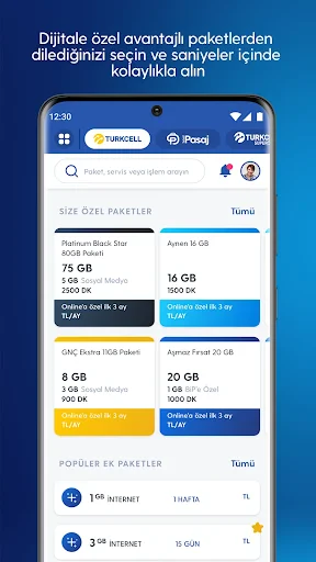 Turkcell screenshot
