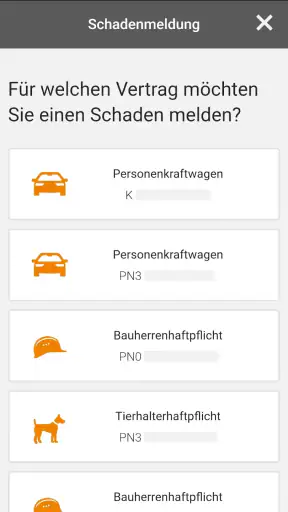 VHV Kundenportal screenshot
