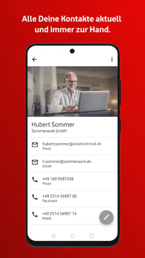 Vodafone E-Mail & Cloud screenshot