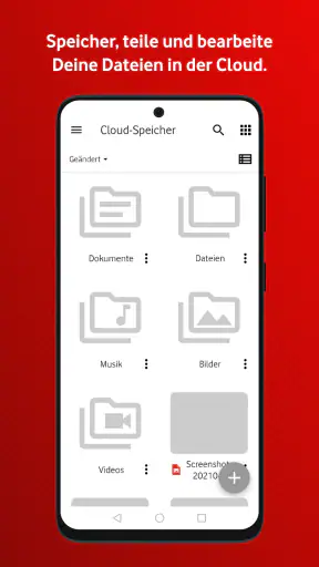 Vodafone E-Mail & Cloud screenshot
