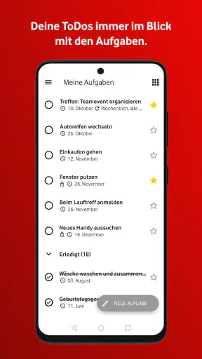 Vodafone E-Mail & Cloud screenshot