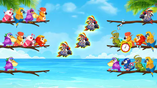 Vogel Sortieren 2: Farbpuzzle screenshot