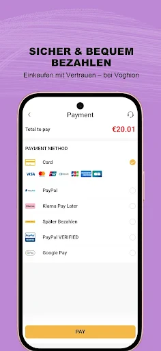Voghion - Online-Shopping-App screenshot