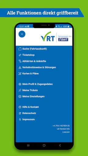 VRT mobil screenshot