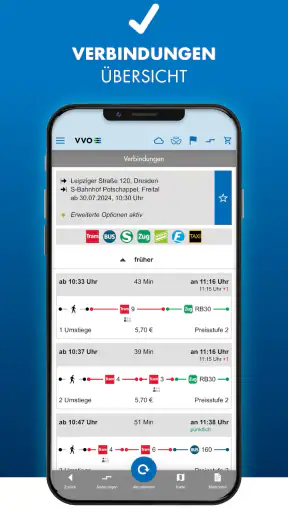 VVO mobil screenshot