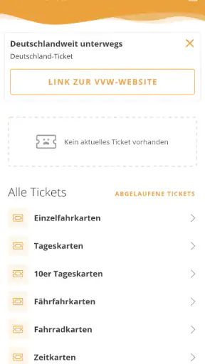 VVW Fahrpläne & Tickets screenshot