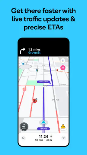 Waze Navigation und Verkehr screenshot