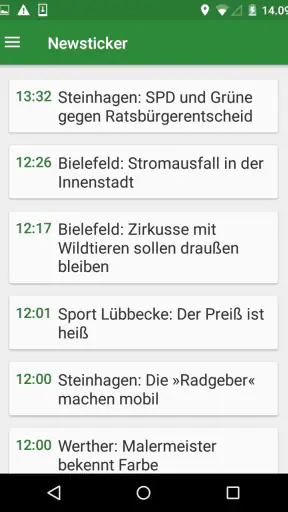 Westfalen-Blatt screenshot