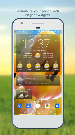 Wetter & Uhr Widget screenshot